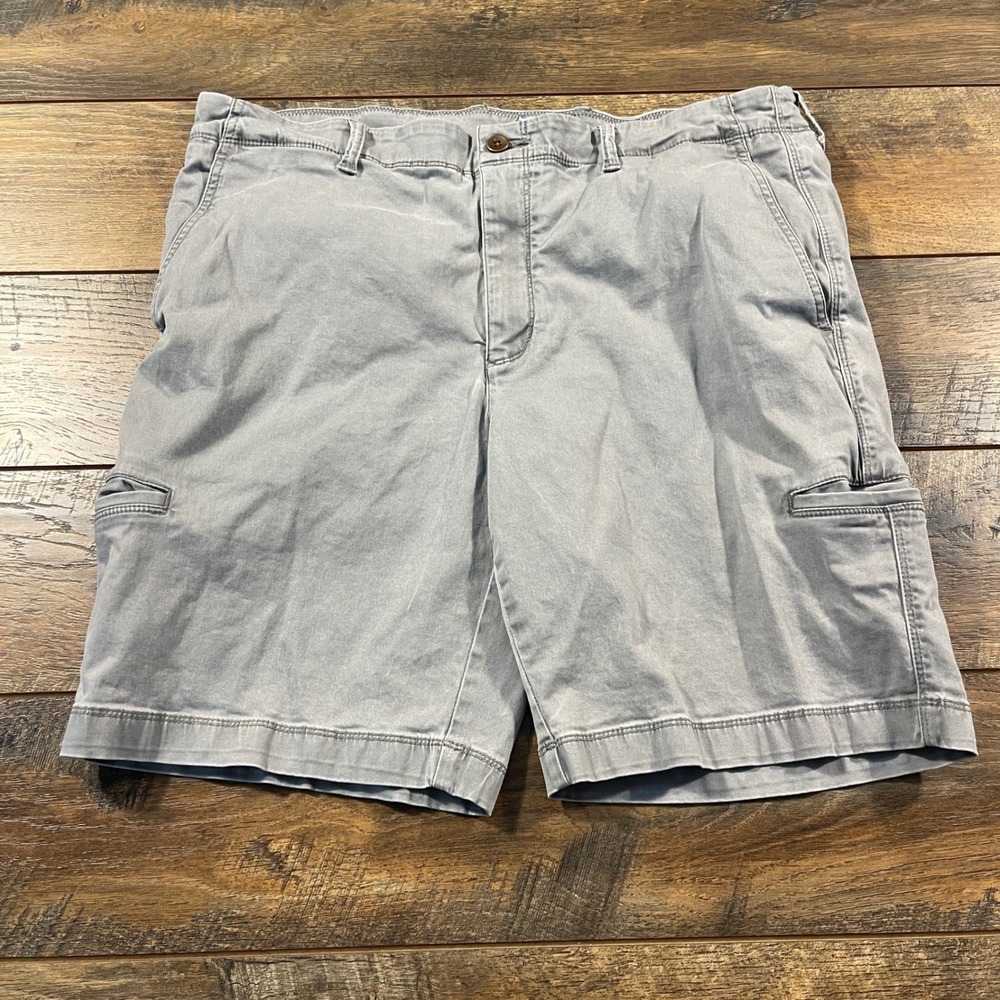 Tommy Bahama Boracay Shorts Men 38 Gray Cotton Tencel Stretch Marlin Lining Surf